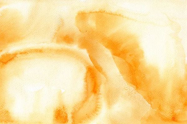 Abstrakcyjne Tło Pomarańczowy Akwarela Papierze Tekstury — Zdjęcie stockowe