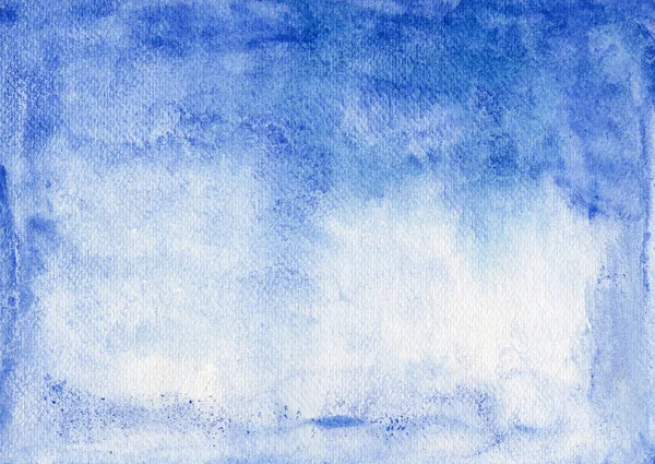 Fundo Abstrato Aquarela Azul Textura Papel — Fotografia de Stock