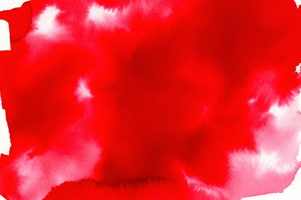 Aquarela Textura Papel Fundo Assustador Abstrato Tons Vermelhos — Fotografia de Stock