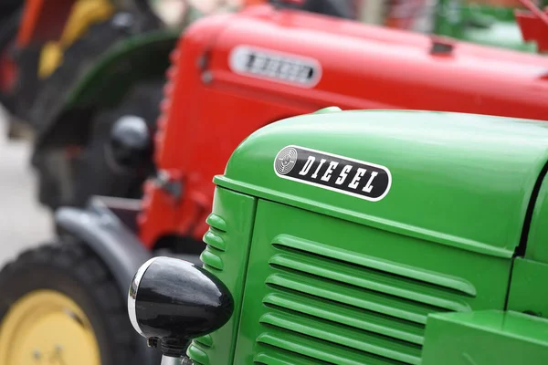 Reunión Del Tractor Vintage Sankt Konrad Distrito Gmunden Alta Austria — Foto de Stock