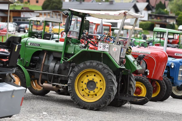 Reunión Del Tractor Vintage Sankt Konrad Distrito Gmunden Alta Austria — Foto de Stock