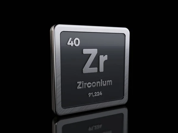 주기율표에서 원소 기호 Zr, zirconium Zr 로열티 프리 스톡 이미지