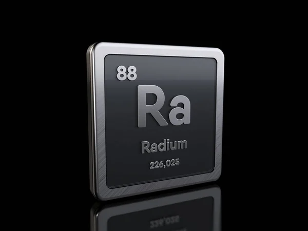 Radium Ra, symbole de l'élément de la série des tableaux périodiques — Photo