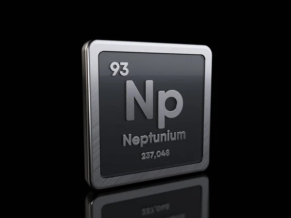 Neptunium Np, element symbol from periodic table series — Stock Photo, Image