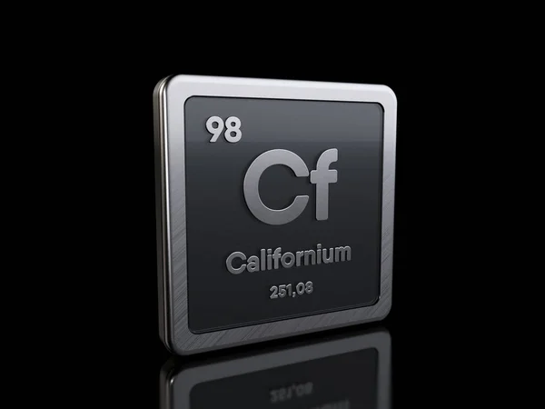 Californium CF, 주기율표의 원소 기호 로열티 프리 스톡 사진