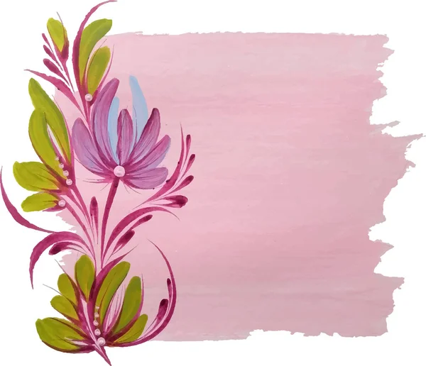 flower on pink background