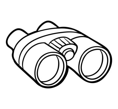 Dürbün, çocuklar için boyama kitabı