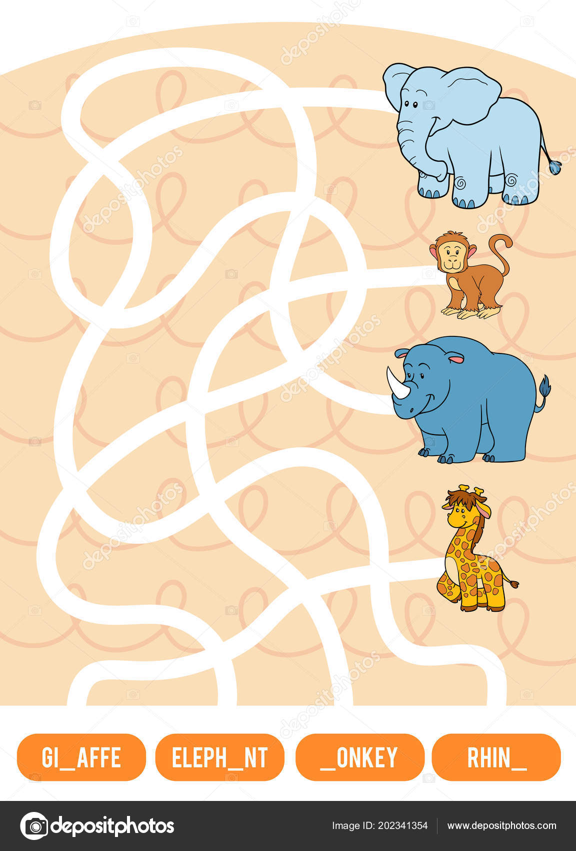 子供のための迷路ゲーム 画像からそのタイトルへの道を見つけるし 不足している文字を入力します キリン ストックベクター C Ksenya Savva 子供のための迷路ゲーム 画像からそのタイトルへの道を見つけるし 不足している文字を入力します キリン ストックベクター C Ksenya Savva