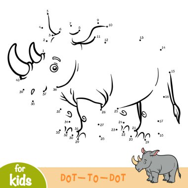 Sayı oyunu, çocuklar, Rhino için eğitim nokta-nokta oyun