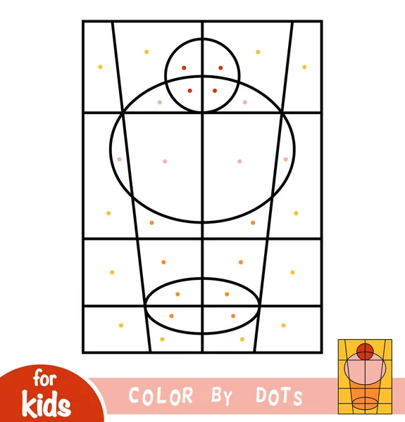 Color Dots Juego Educación Para Niños Cupcake — Archivo Imágenes Vectoriales