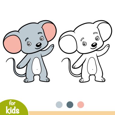 Çocuklar için boyama kitabı, fare