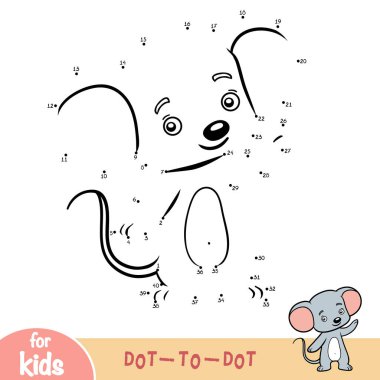 Sayı oyunu, çocuklar, fare için eğitim nokta-nokta oyun