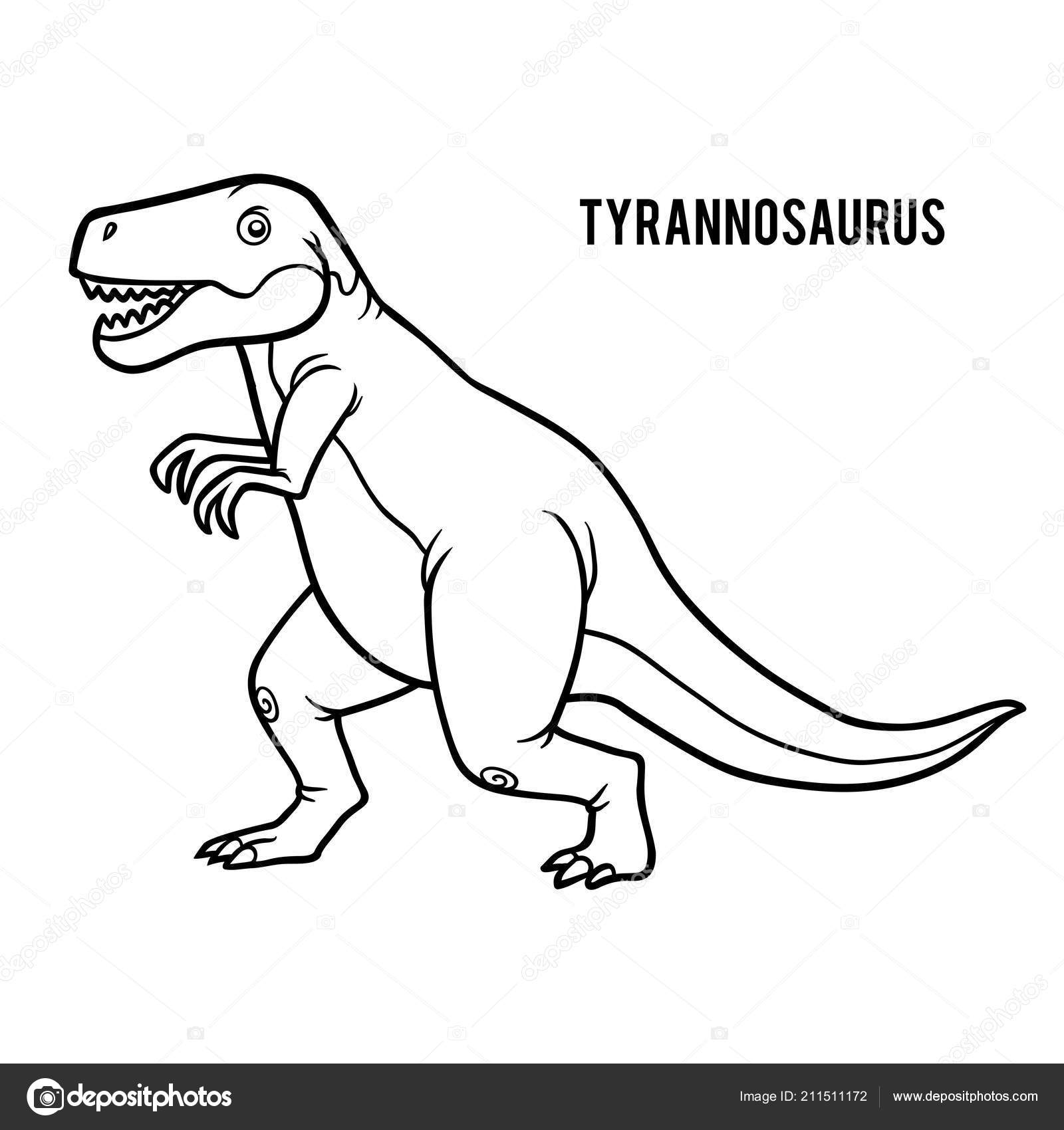  Livro de colorir para crianças dinossauros perigosos