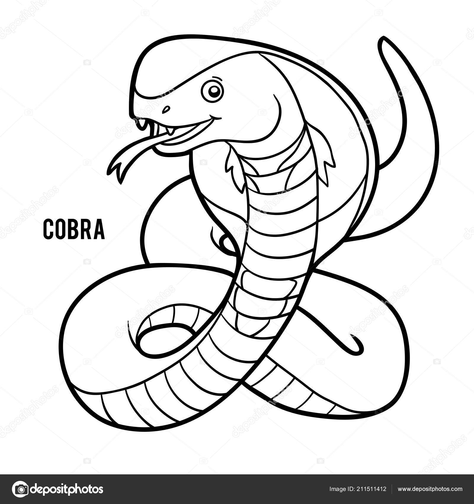 Coloring Book Children Cobra Stock Vector Image by ©ksenya_savva #211511412