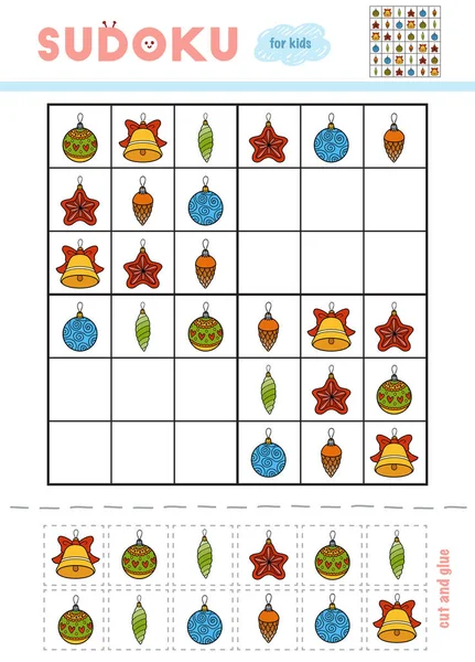 Jogo de lógica sudoku com elementos bonitos de halloween.