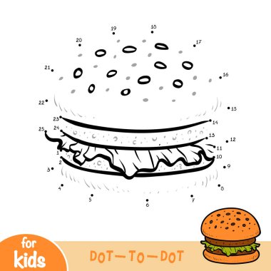 Sayı oyunu, çocuklar, Burger için eğitim nokta-nokta oyun