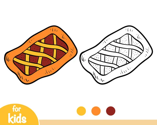 Pasta, çocuklar için boyama kitabı