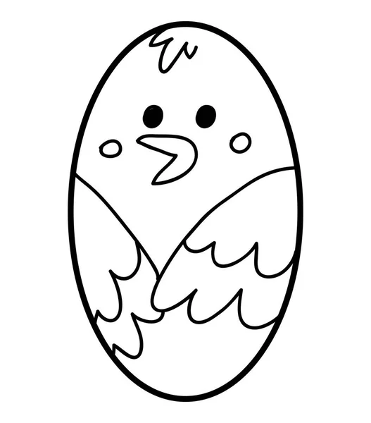 鶏の子供のための塗り絵 — ストックベクタ