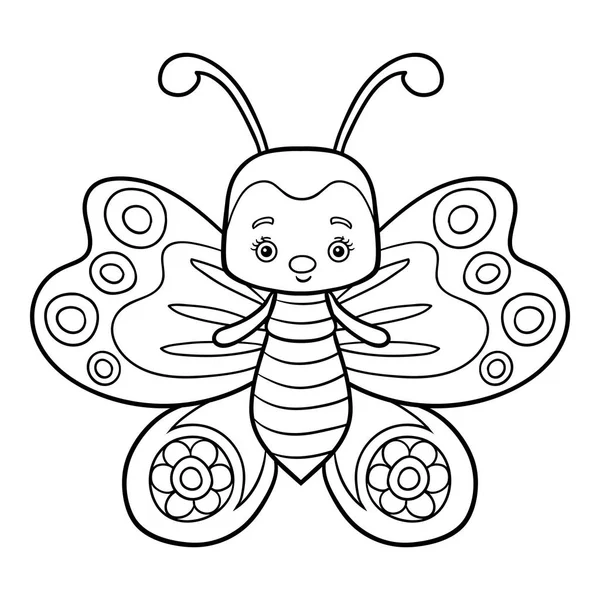 Çocuklar için boyama kitabı, kelebek