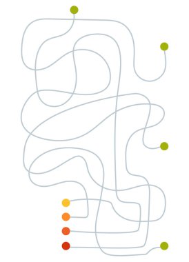 Labirent oyun, eğitim çocuklar için oyun. Senin labirent oluşturmak için şablon