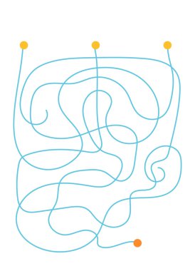 Labirent oyun, eğitim çocuklar için oyun. Senin labirent oluşturmak için şablon