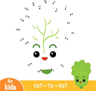 Sayı oyunu, çocuklar, marul için eğitim nokta-nokta oyun