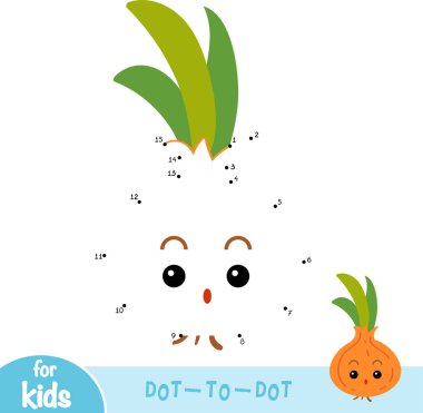 Sayı oyunu, çocuklar, soğan için eğitim nokta-nokta oyun