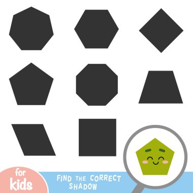 Doğru gölge, eğitim çocuklar, Pentagon için oyun bulmak