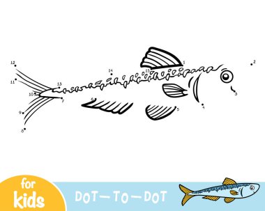 Sayı oyunu, çocuklar, hamsi için eğitim nokta-nokta oyun