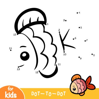 Sayı oyunu, çocuklar, Balık için eğitim nokta-nokta oyun