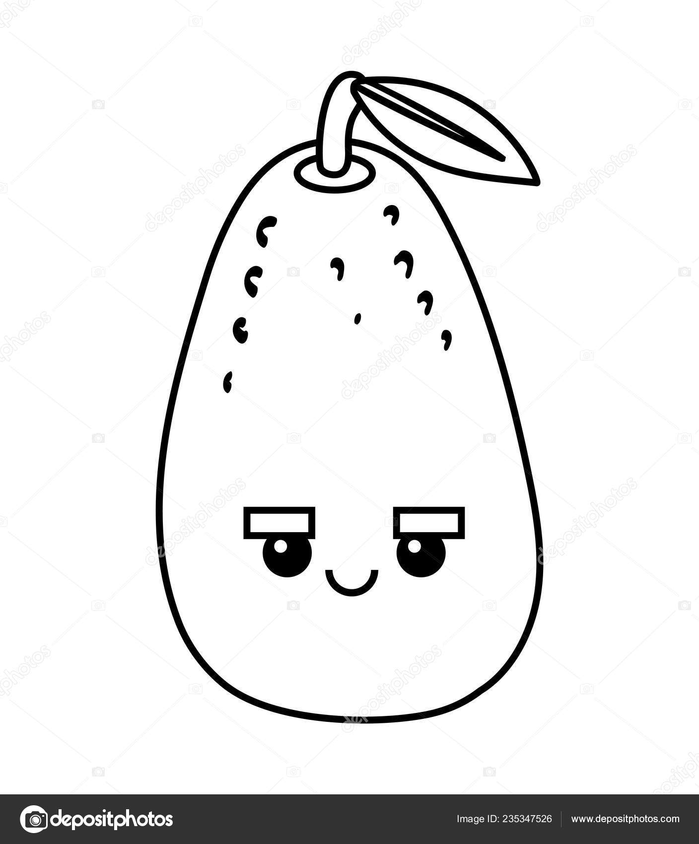 pic Cute Avocado Coloring Pictures coloring book children avocado cute face vector image by c ksenya savva vector stock 235347526
