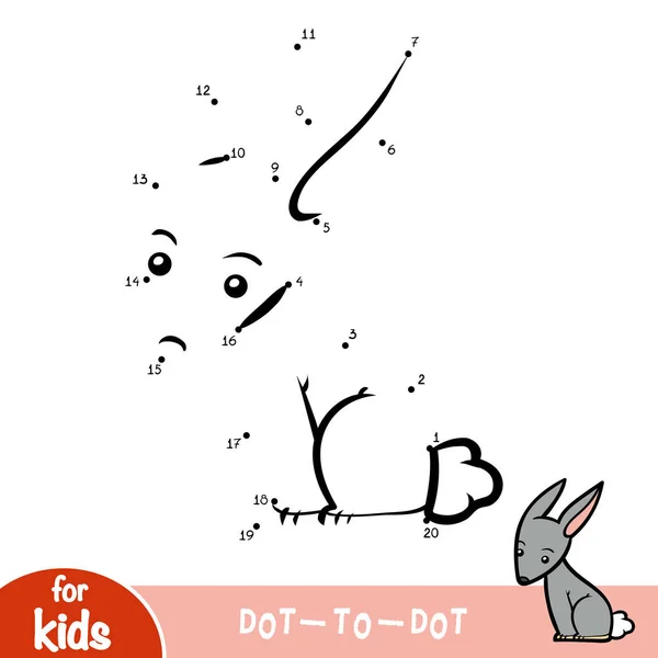 Игра Чисел Образование Делает Игры Детей Кролик — стоковый вектор