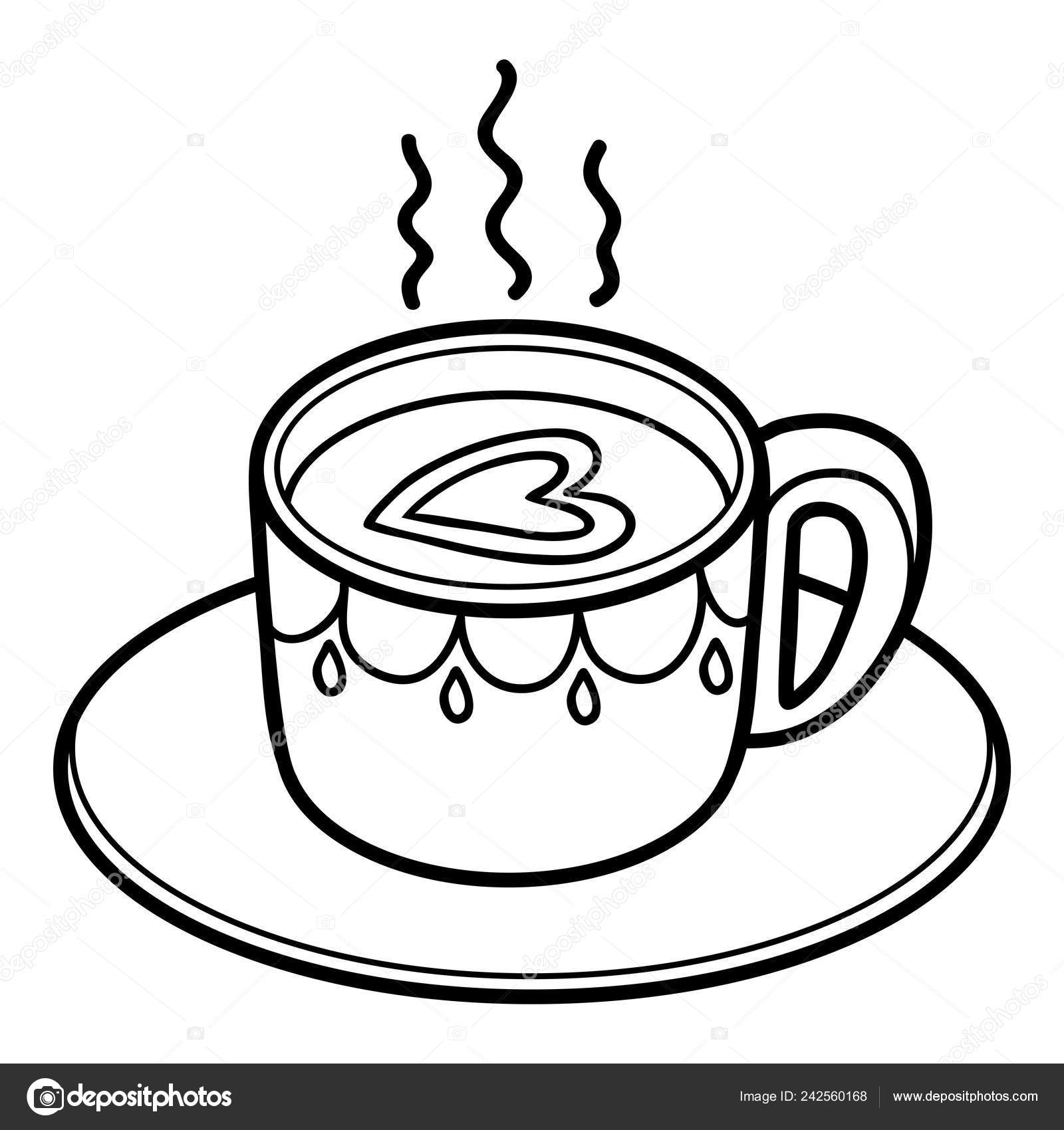 Coffee Coloring Pages For Kids