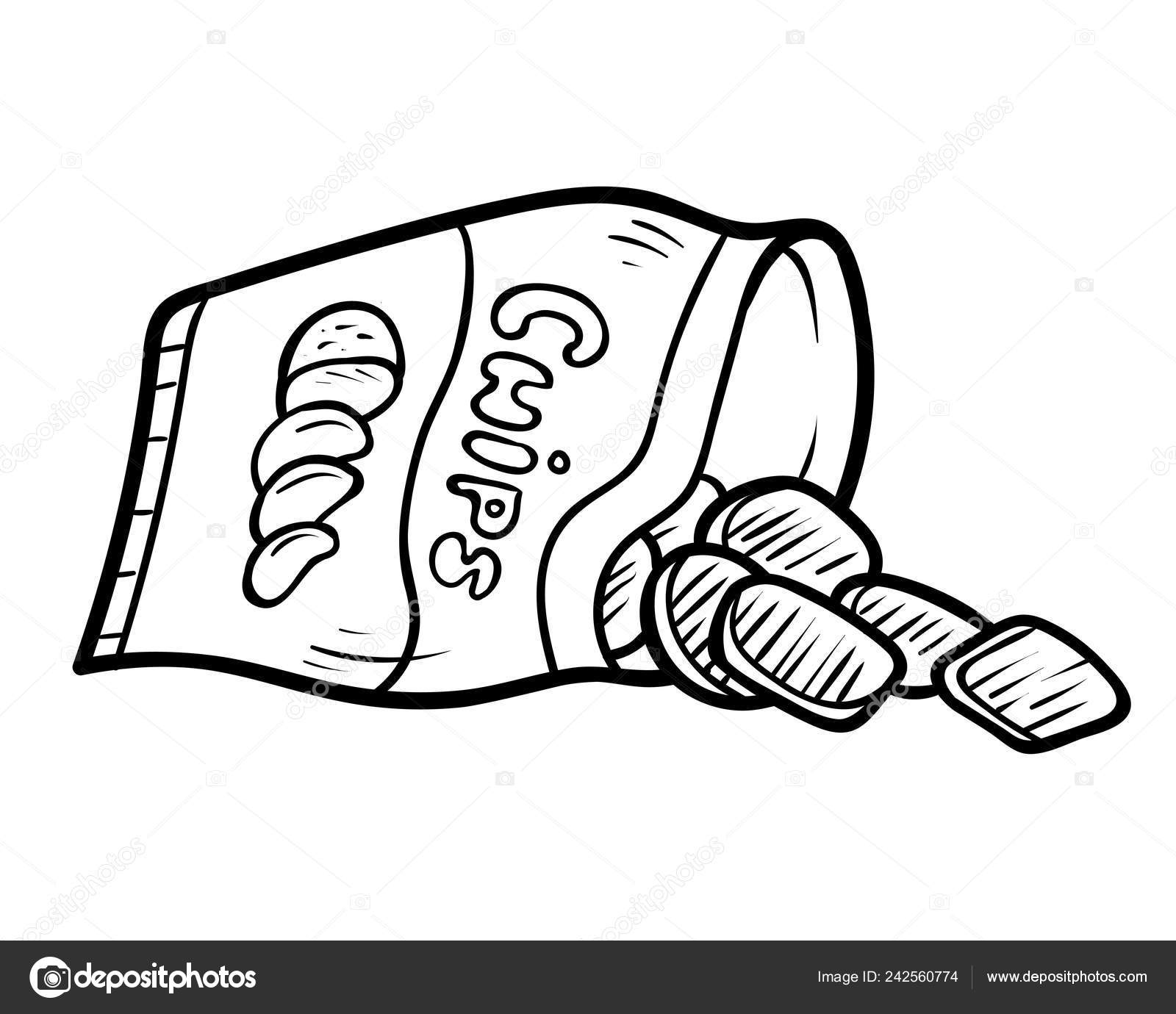 Lays Chips Coloring Pages