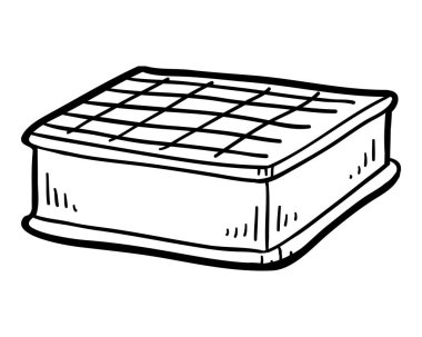 Dondurma briket, çocuklar için boyama kitabı