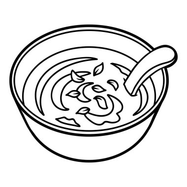 Çorba çocuklar için boyama kitabı