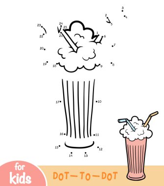 Sayı oyunu, çocuklar, Milkshake için eğitim nokta-nokta oyun