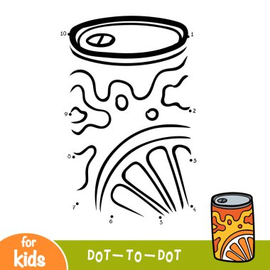 Sayı oyunu, çocuklar, alüminyum soda için eğitim nokta-nokta oyun olabilir