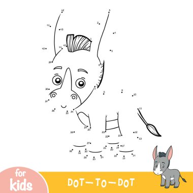 Sayılar oyunu, çocuklar için nokta oyunu, Eşek