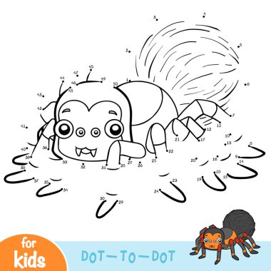 Sayılar oyunu, çocuklar için eğitim oyunu, Red Knee Tarantula