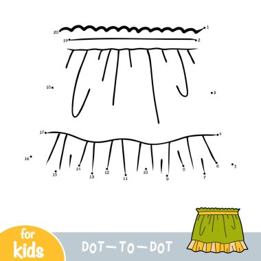 Sayılar oyunu, çocuklar için nokta oyunu, Etek