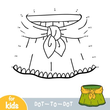 Sayılar oyunu, çocuklar için nokta oyunu, Etek