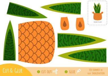 Eğitim kağıt yılan bitki çocuklar için oyun