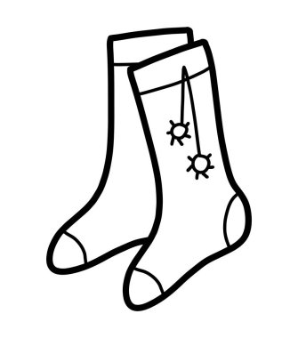 Boyama kitabı, ponpon çorap ile Çorap