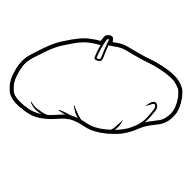 Boyama kitabı, çizgi film şapka, Bere