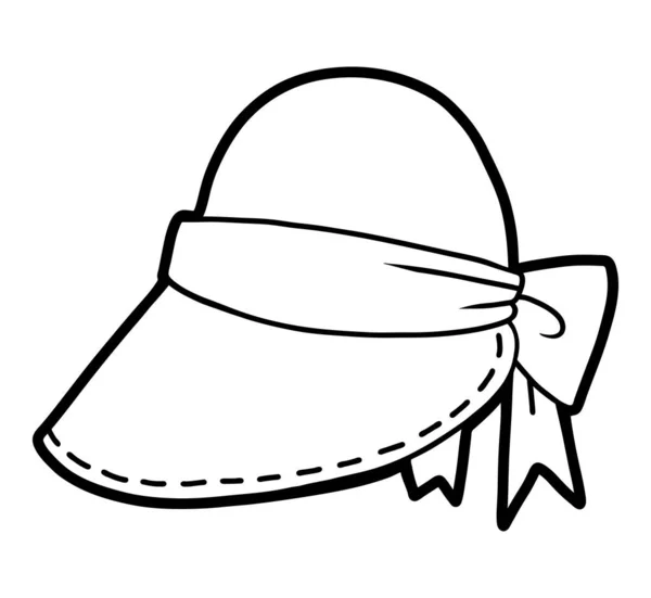 Malbuch, Cartoon-Kopfbedeckung, Schirmmütze — Stockvektor