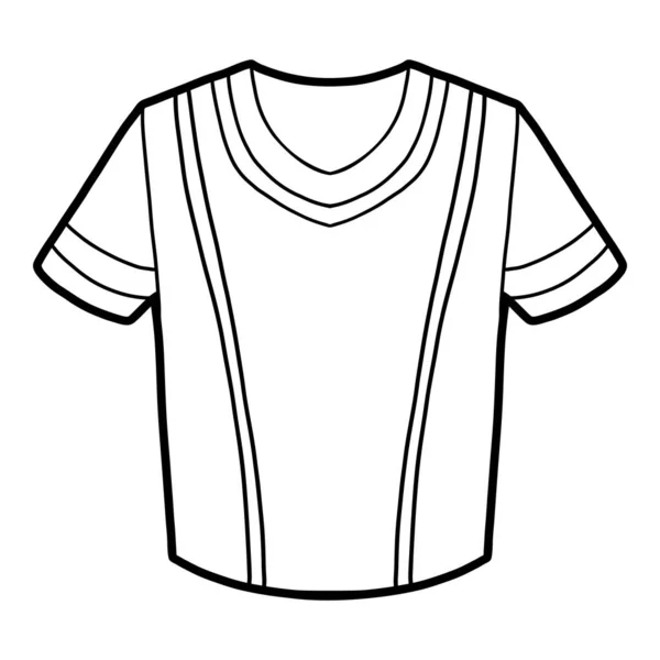 Libro para colorear, camiseta — Vector de stock