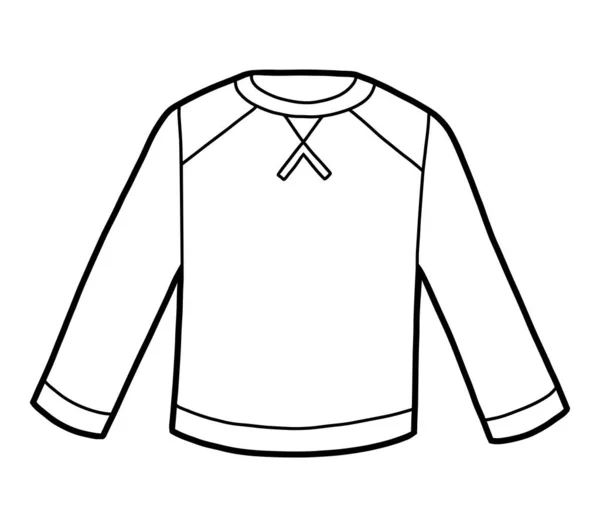 Kolorowanka, sweter męski — Wektor stockowy