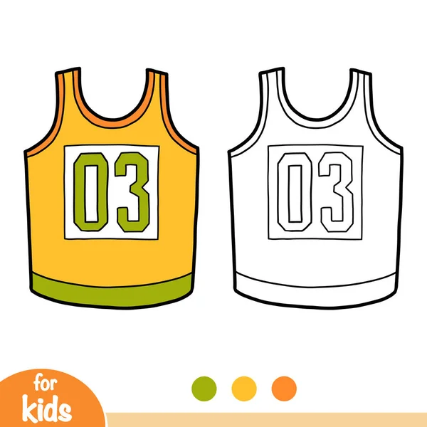 Coloring book, Basketball jersey