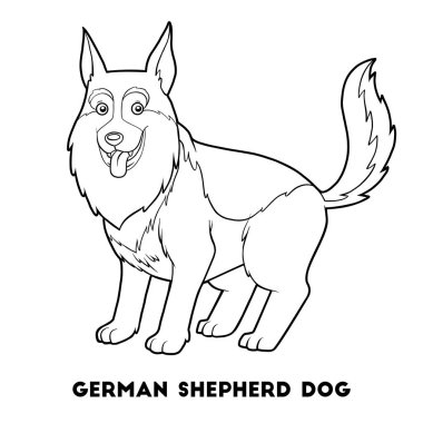 Boyama kitabı, Alman çoban köpeği